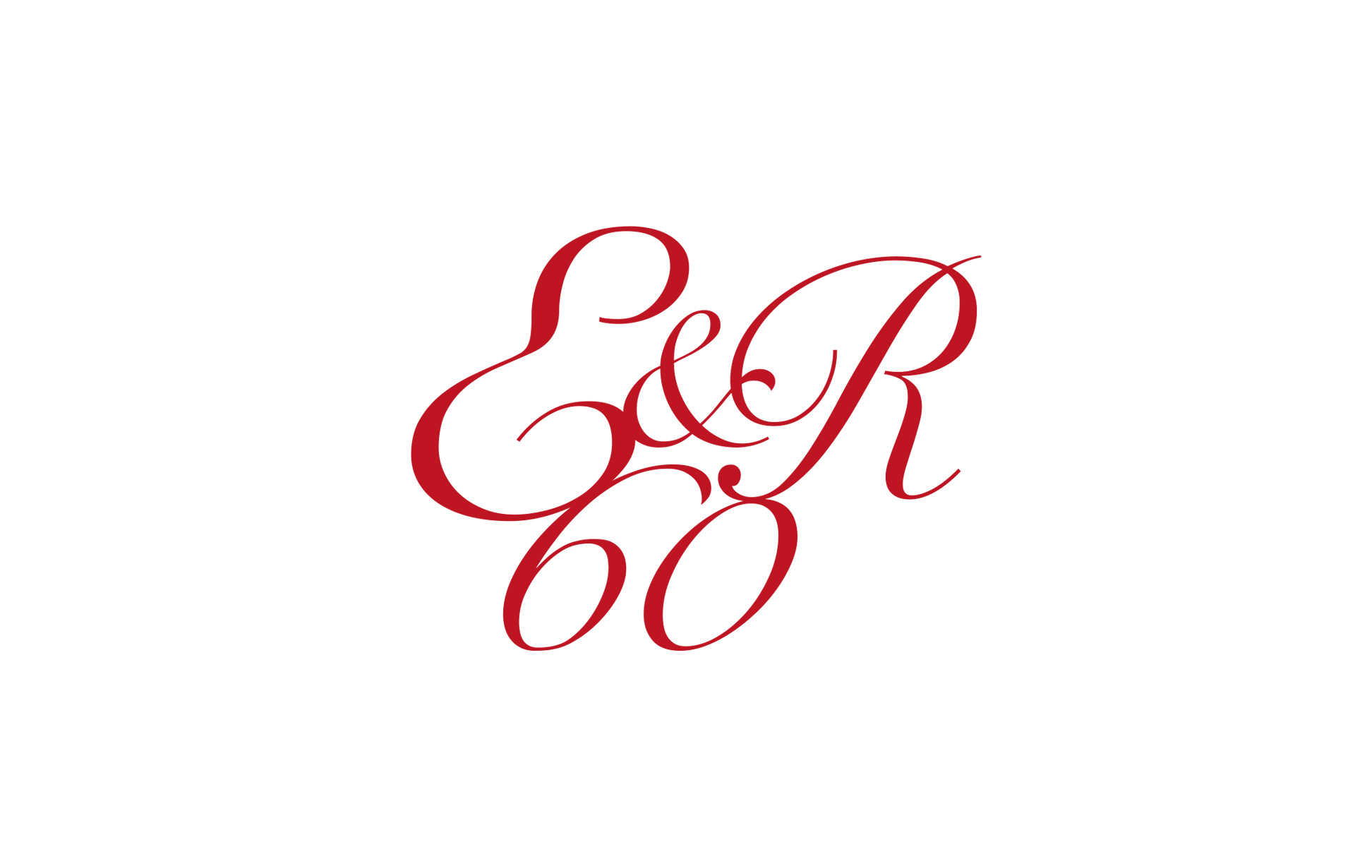 Logo Geburtstags Gala Einladung, E&R 60, EightyNine, Agentur für Corporate Design und Grafik in St. Gallen, Schweiz