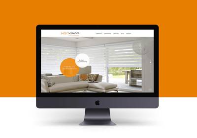 Responsive Webseite SignVision von EightyNine, Agentur für Corporate Design und Grafik in St. Gallen, Schweiz