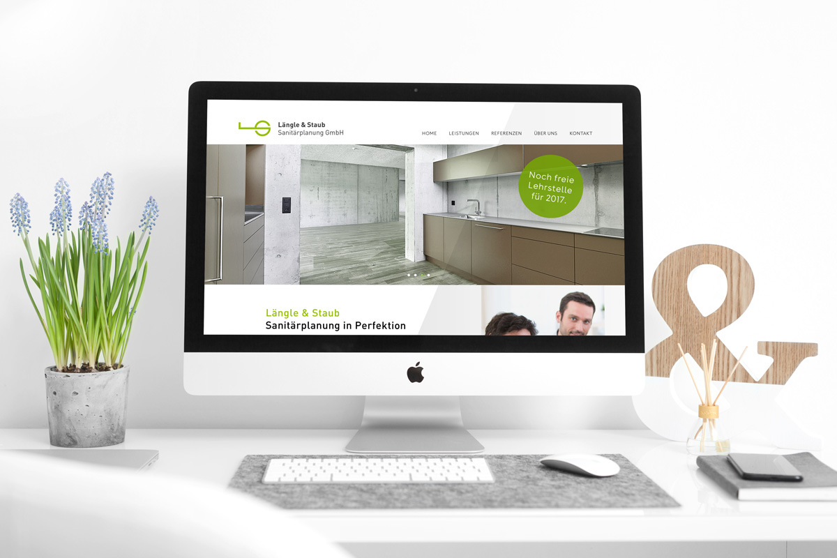 Webseite, Erscheinungsbild für Längle & Staub von EightyNine, Agentur für Corporate Design und Grafik in St. Gallen, Schweiz