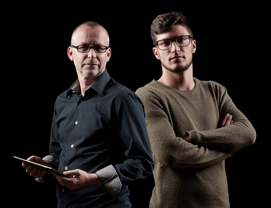 Ralf Knechtel und Manuel Grasse von EightyNine, Agentur für Corporate Design und Grafik in St. Gallen, Schweiz